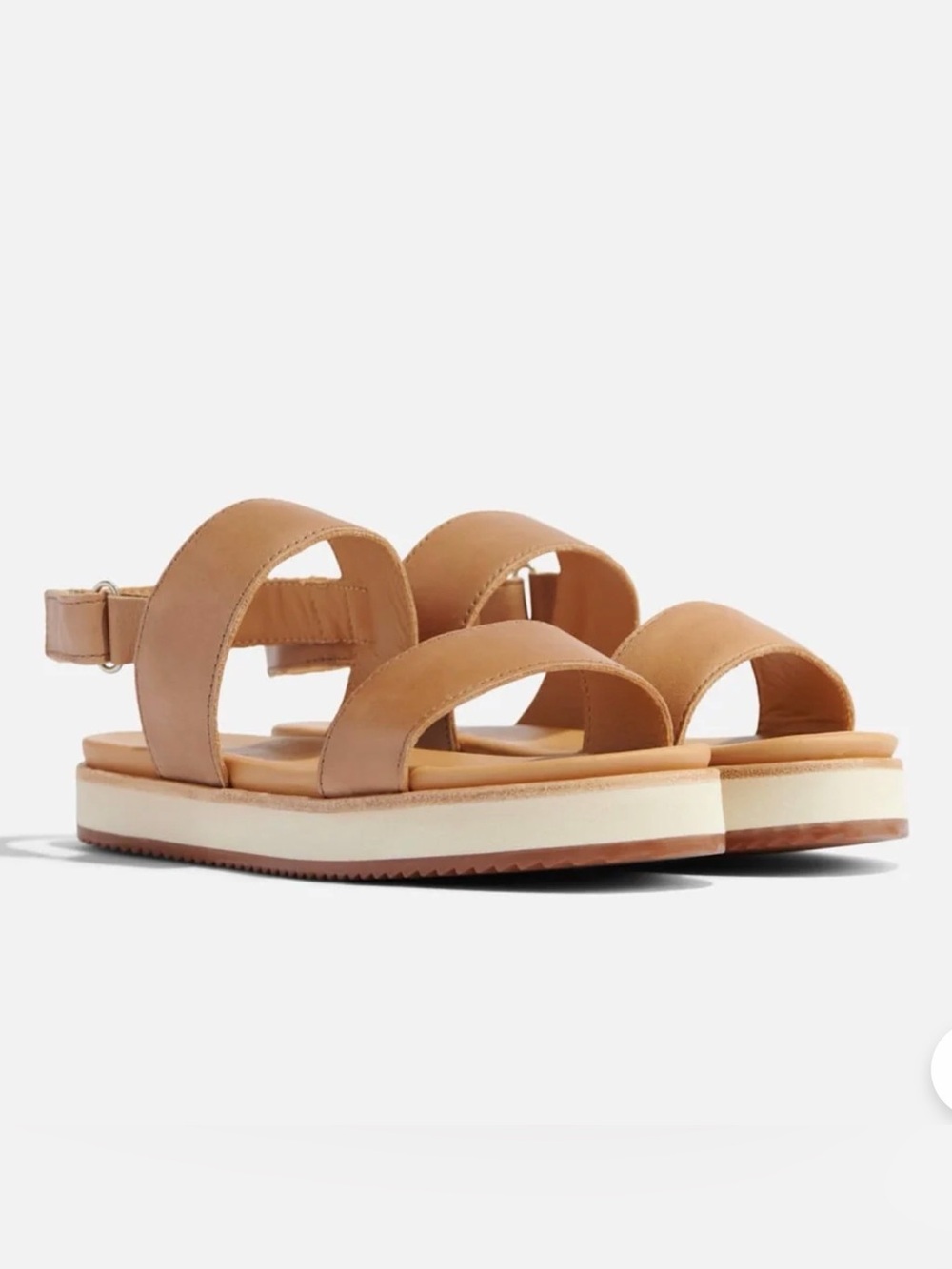 Nisolo New Women's Leather Tan Strappy Sandals